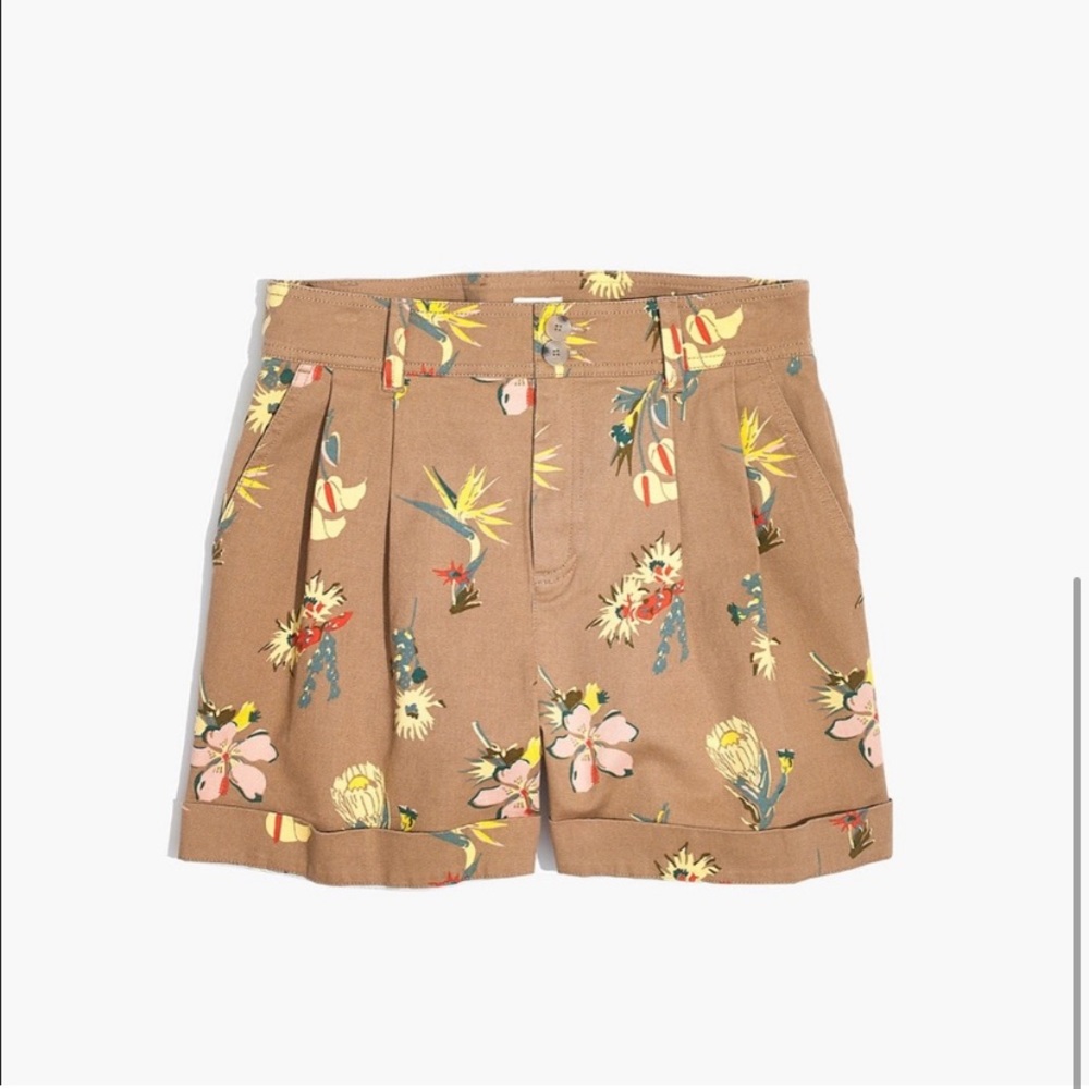 EUC Madewell pleated shorts in Hawaiian Hideaway - Picture 3 of 5